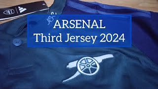 UNBOXING Arsenal kit Third 3rd Jersey 20232024 [upl. by Chaffinch]