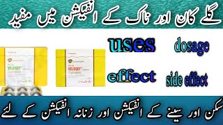 cephradine 500mg capsule uses in Urdu Hindi velosef 500mg uses benefits effect side effect in urdu [upl. by Aicetal275]