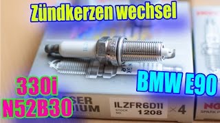 Zündkerzen wechsel E90 330i N52 bei 91000km  Vorher Nachher  HOWTO [upl. by Ieluuk885]