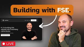 Creating a website with Gutenberg FSE WordPress 67 Twenty TwentyFive Theme LIVE [upl. by Akkire]