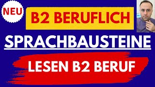 B2 Beruflich  TELC B2 Prüfung Deutsch Test für den Beruf  Sprachbausteine Mit Lösungen 2024 [upl. by Aremat]