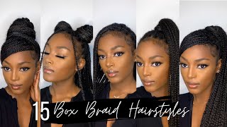 How To 15 Knotless Box Braids Hairstyles  Quick and Easy  Beginner Friendly [upl. by Tem894]