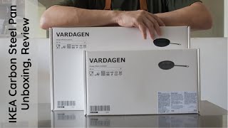 IKEA Vardagen Carbon Steel Pan Unboxing Review [upl. by Aisela194]