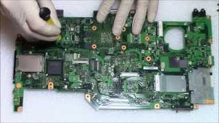 Toshiba Qosmio G40 F45 GPU Replacement Fix  Not BGA Reballing Laptop Repair [upl. by Rego]