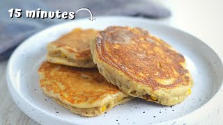 SAVORY PANCAKES I can eat for breakfast lunch or dinner with Topping Ideas [upl. by Fletch]