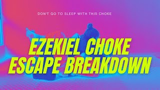 How to Defend the Ezekiel Choke inside the guard [upl. by Nannette]