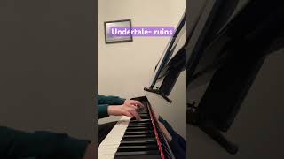 Undertale Ruins piano cover [upl. by Yellehs]