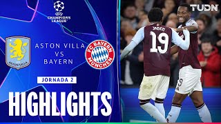 HIGHLIGHTS  Aston Villa vs Bayern München  UEFA Champions League 2425  TUDN [upl. by Gnanmas640]