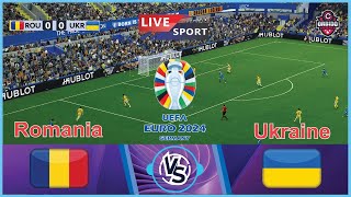 🔴LIVE Romania vs Ukraine  Euro2024  Full Match  video game Simulation [upl. by Kinom39]