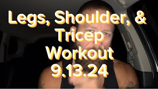 Legs Shoulder amp Tricep workout 9132024 4nomorefitness legworkout gym4u musclegain [upl. by Shum104]