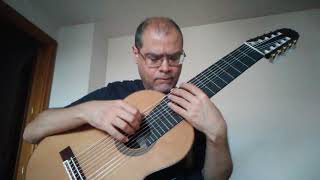 Exercise No13 Natural Harmonics  The Christopher Parkening Method Book 2  10 String Guitar [upl. by Lazarus280]