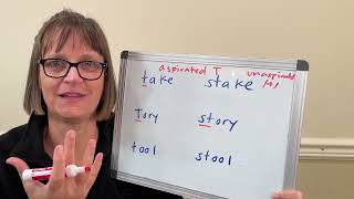 How to Pronounce Take and Stake Aspirated and Unaspirated T in English and S blends [upl. by Ykcim671]