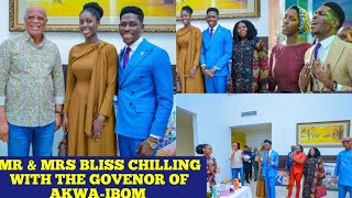 EMOTIONAL MOMENTS MOSES BLISS AND HIS WIFE VISITED THE GOVENOR OF AKWAIBOM UMO ENO mosesbliss [upl. by Ardnikal]