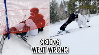 SKIING FOR THE FIRST TIME quot WENT WRONG  😑  VLOG1733 [upl. by Daron]