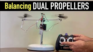 How to Balance a Bar with Dual Rotating Propellers [upl. by Enattirb]