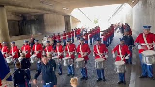 Portadown Defenders under the bridge Londonderry ABOD 2024 [upl. by Neelhtakyram]