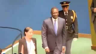 President Ruto Arriving to Deliver Kenyas National Statement at the UN General Assembly [upl. by Mathian146]