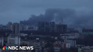 Explosions and smoke seen across Kyiv as Russia launches massive air attack [upl. by Juliet113]