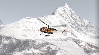 Lukla to Everest Base Camp  Helicopter Performance [upl. by Ramed411]