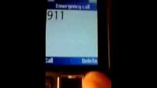 Dialing 911  112  999 emergency numbers on Sony Ericsson T280i despite keylock [upl. by Stavro]