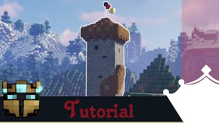 Minecraft Turm bauen  Mittelalter Wachturm  Tutorial [upl. by Sabsay]