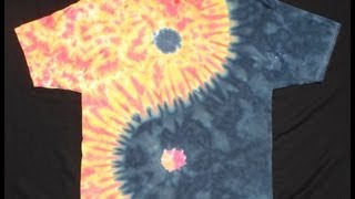 How To Dye A Yin Yang Tie Dye Design Version 20 [upl. by Loretta222]