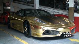 Gold Ferrari 430 Scuderia [upl. by Waldemar761]