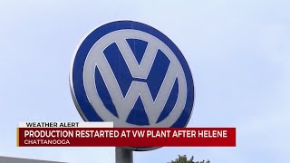 Production restarted at Chattanooga VW plant after Helene [upl. by Ayrotal425]