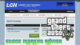 GTA 5  Stock Market TipAdvise  2 LCN Liberty City National [upl. by Darcia669]