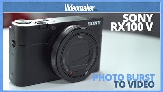 Sony RX100 V  Photo Burst to Video  24fps burst to video [upl. by Ennobe]