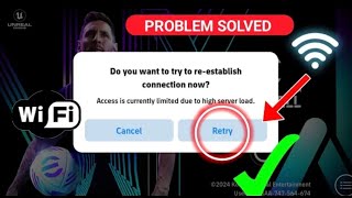 How To Fix Access Is Currently Limited Due To High Server Load  Fix eFootball Opening Problem [upl. by Esinahs411]