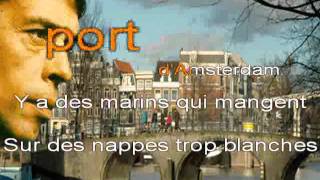 Amsterdam de Jacques Brel karaoke by biccounnet [upl. by Yeltnerb]