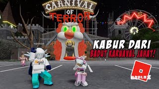 KABUR DARI BADUT KARNAVAL  ESCAPE THE CARNIVAL OF TERROR OBBY  ROBLOX INDONESIA [upl. by Llewkcor]