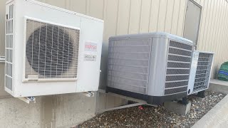 2010 Fujitsu Halcyon Inverter 2022 Thermal Zone and GeoComfort air conditioners running [upl. by Adrell239]