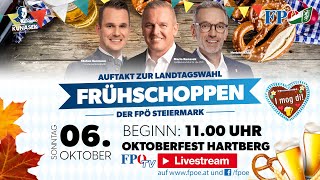 Wahlauftakt Landtagwahl Steiermark  Der Frühschoppen der FPÖ am Hartberger Oktoberfest 2024 [upl. by Nnaitsirk140]