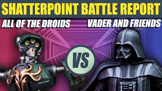 Battle Droids vs Vader Redeemed Star Wars Shatterpoint Battle Report [upl. by Trocki86]