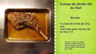 Cuisse de dinde roti au four  Recette facile et simple [upl. by Tess]