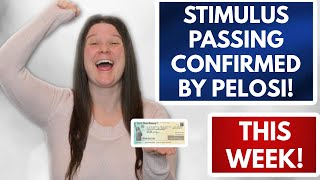 Stimulus Passing CONFIRMED Pelosi Second Stimulus Check Update Today 2nd bill Unemployment Checks [upl. by Johnson]