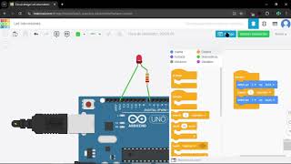 Tinkercad Arduino Led Intermitente  Clase 1 [upl. by Eak]