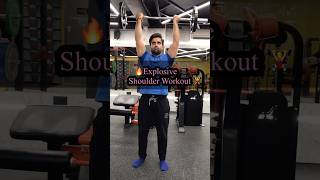 🔥Explosive shoulder workout 🏋️‍♀️ adityafitupadhyay ytshort shorts [upl. by Dalenna358]