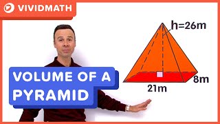 Volume of a Pyramid  VividMathcom [upl. by Ennaeilsel708]