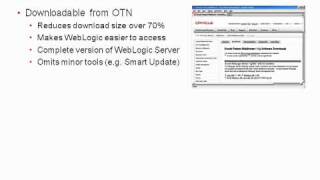 WebLogic Server 11gR1 PS3 1034 New Features Overview [upl. by Dollie863]