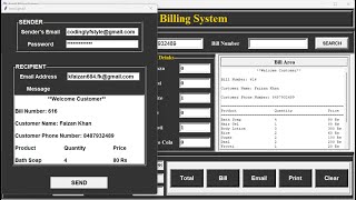 3Build a Retail Billing System using Python Tkinter GUI  Step By Step Tutorial [upl. by Donielle]