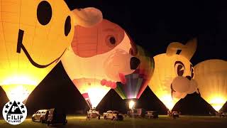 de volledige magische nightglow van luchtballonnen op 28 juni 2024 in Grobbendonk in de kempen [upl. by Ellekim]