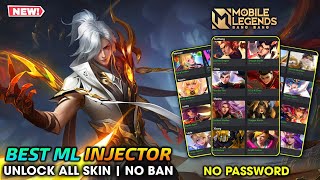 BEST ML INJECTOR 2024  UNLOCK ALL SKINS MOBILE LEGENDS  NO BAN  LATEST PATCH [upl. by Eirahs]