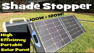 High efficiency portable solar panel with Shade Stopper Technology 100W better than 120W [upl. by Faxun]