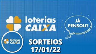 Loterias CAIXA Super Sete Quina Lotofácil e Lotomania 17012022 [upl. by Ginder]