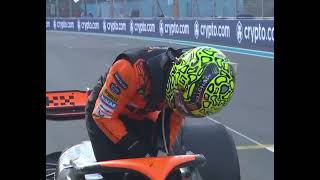 Lando Norris Wins in Miami  Huge Celebration [upl. by Lexa]