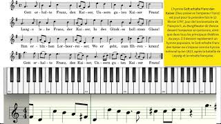 Hymne allemand texte piano partition [upl. by Enilkcaj]