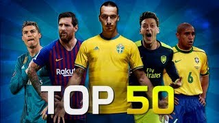 Top 50 Rare Goals in Football HD [upl. by Dranal550]